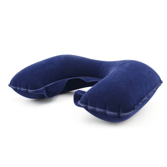 Functional Inflatable U Shaped Pillow Car Head Neck Rest Air Cushion for Travel Nap Head Rest Air Cushion Neck Back Pillow